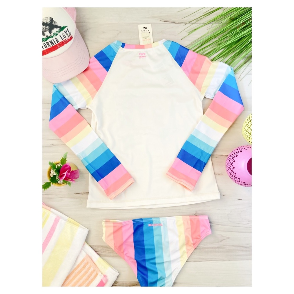 🍍🌴 Billabong Girls' Rashguard Set - Picture 7 of 13